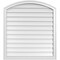 Ekena Millwork Arch Top Surface Mount PVC Gable Vent: Functional, w/ 2"W x 1-1/2"P Brickmould Frame, 34"W x 38"H GVPAR34X3802SF - alternate 1